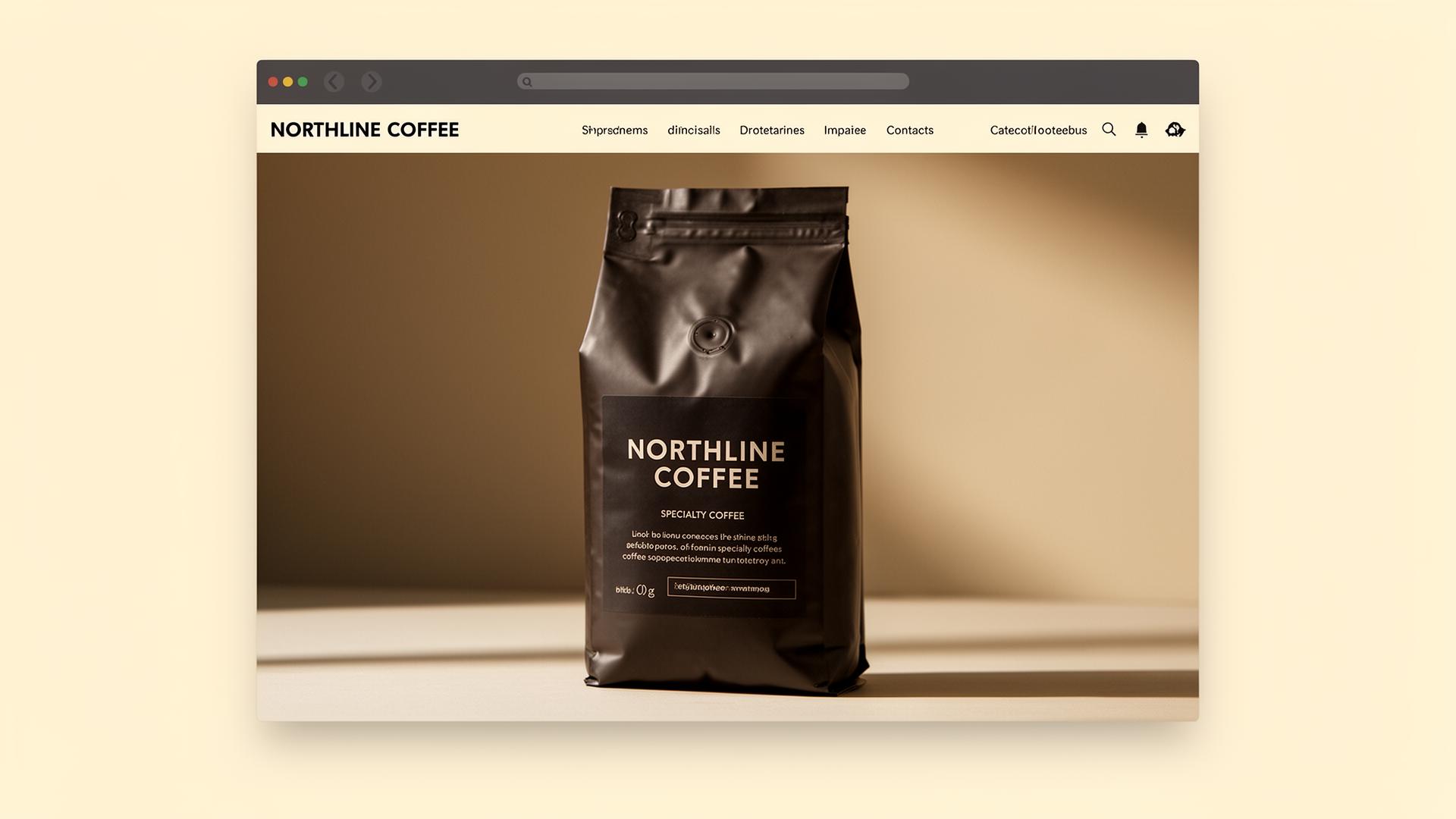 Northline Coffee — concept brand · ecommerce project